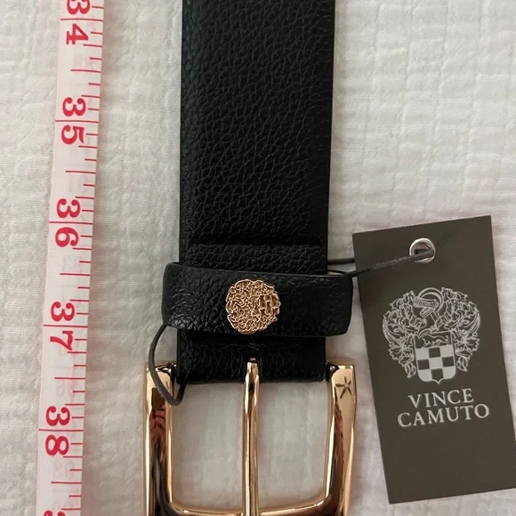 Vince Camuto Black and Gold Belt - Picture 4 of 7
